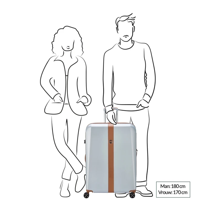 Delsey Promenade Hard 2.0 Expandable Trolley 76 Argent 4 Delsey Promenade Hard 2.0 Expandable Trolley 76 Argent - Afbeelding 2