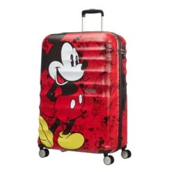 American Tourister Wavebreaker Disney Spinner 77 Mickey Comics Red