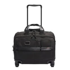 Tumi Alpha DLX Wheeled Laptop Case Black