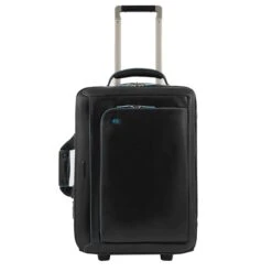 Piquadro Blue Square Cabin Trolley Black