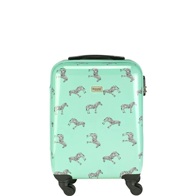 Princess Traveller Trendy Animal Zebra Cabin Trolley S Mint 4 Princess Traveller Trendy Animal Zebra Cabin Trolley S Mint - Afbeelding 2
