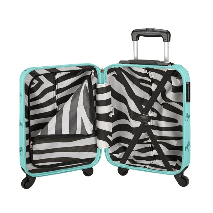 Princess Traveller Trendy Animal Zebra Cabin Trolley S Mint 5 Princess Traveller Trendy Animal Zebra Cabin Trolley S Mint - Afbeelding 3
