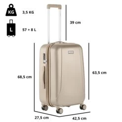 CarryOn Skyhopper 4 Wiel Trolley 68 Expandable Champagne -Samsonite || American Tourister || Eagle Creek Winkel image 478