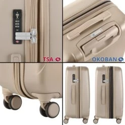 CarryOn Skyhopper 4 Wiel Trolley 68 Expandable Champagne -Samsonite || American Tourister || Eagle Creek Winkel image 479