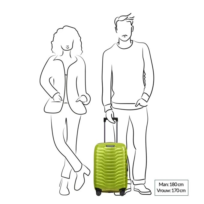 Samsonite Proxis Spinner 55/35 Expandable Lime 4 Samsonite Proxis Spinner 55/35 Expandable Lime - Afbeelding 2