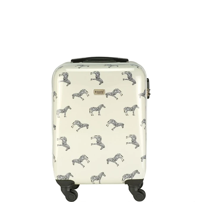 Princess Traveller Trendy Animal Zebra Cabin Trolley S White 4 Princess Traveller Trendy Animal Zebra Cabin Trolley S White - Afbeelding 2